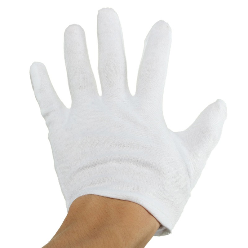 Large White Cotton Gloves