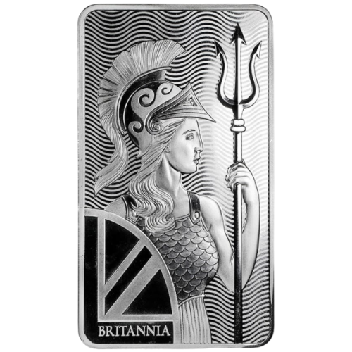 10 oz Royal British Mint Silver Britannia Bar