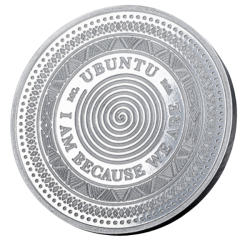 1 oz UBUNTU Silver Round (99.99% high purity) In Capsule